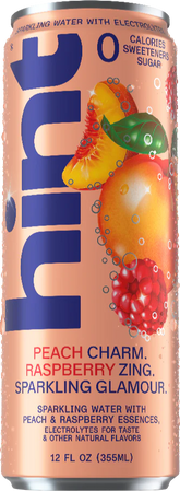 hint sparkling with electrolytes - peach raspberry